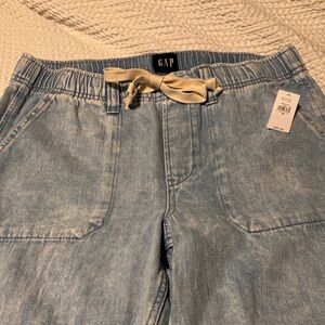 GAP women’s Pale Blue Relaxed Denim with Natural Drawcord